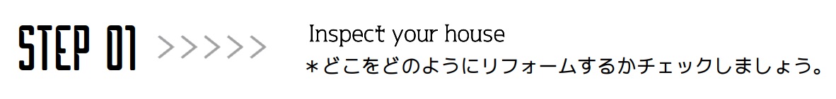 リフォームの目的　リフォーム箇所をピックアップ　リフォームプラン